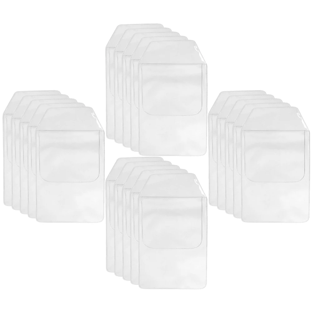 

20 Pcs Transparent Pen Case PVC Storage Bag for Nurse Doctor Pocket Protector Shirt Insert Type Pen Bag Hospital Supply