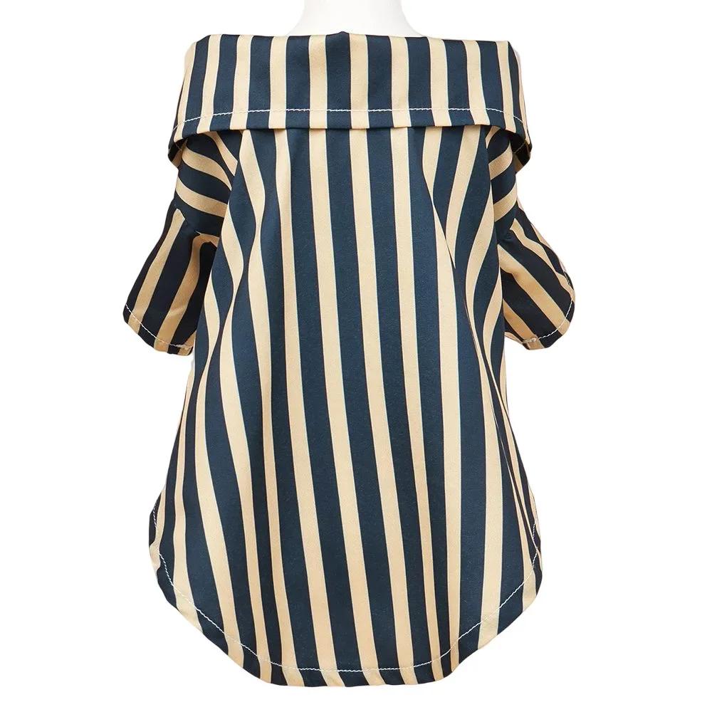 Pet Clothing Striped Shirt British Temperament Cat Clothing Dog Clothing