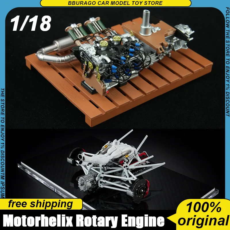 

Pre-Sale Motorhelix 1:18 Mazda R26b 787b & Hartley/Nilu V12 Static Engine Replica Scale Model Collectible Display Ornament Toys