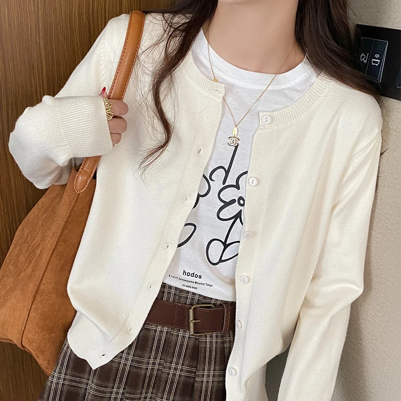 Gebreide Trui Vrouwen Vesten Nieuwe Lange Mouw O-hals Zwart Gebreide Trui Vest Vrouwen Tops Knitwears Sueters De Mujer Q1321