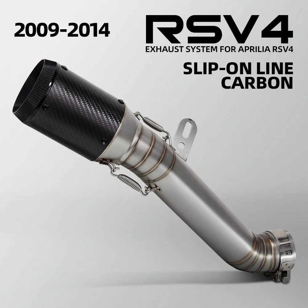 

For Aprilia RSV4 1100 Factory Tuono V4 1100 Factory 2009-2014 Motorcycle exhaust Slip on line muffler racing middle link pipe