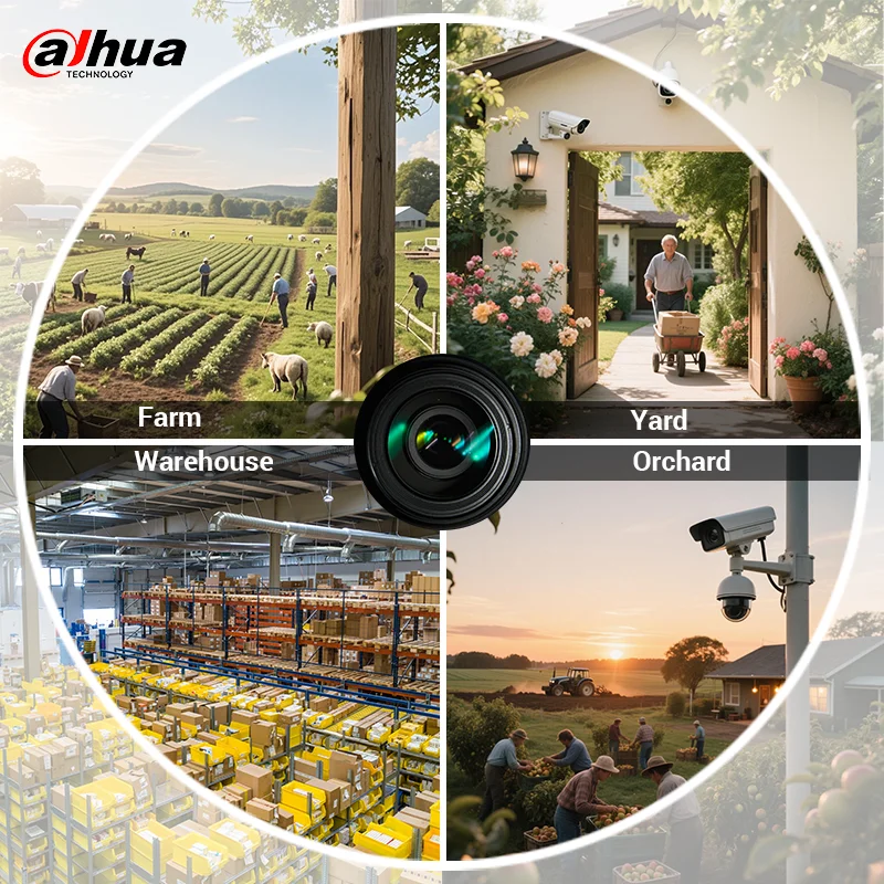 Dahua WizSense 4MP 8MP Full Color Camera Outdoor 4K  POE Security Cam With Mic Smart IR Warm Light HFW2849S-S-IL HFW2449S-S-IL