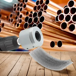 15/22mm Pipe Cleaner Replacement Sheets Metal Cleaning Brush Electric Drill Pipe Cleaner,copper Pipe Cleaner Drill Plumbing