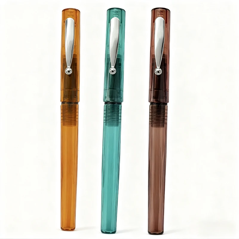 

Original Platinum Fountain Pen 3 Colors Transparent 0.3mm Stainless Steel Nib School Stationery for Writing School Stationery