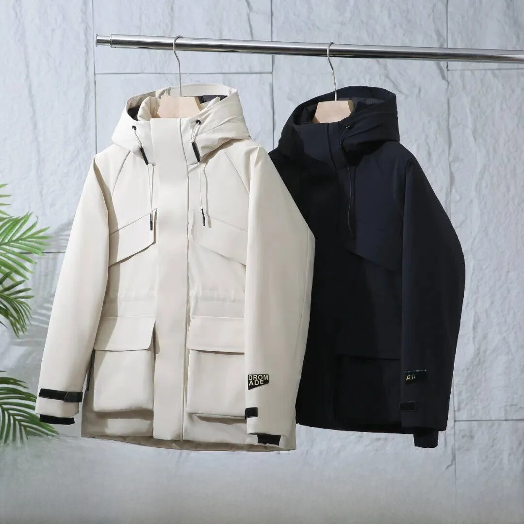 

Heat-Resistant 20 Degrees Graphene Self-Heating Winterproof Windproof Warm Duck down Jacket Men's Women's Black Gold Graphene