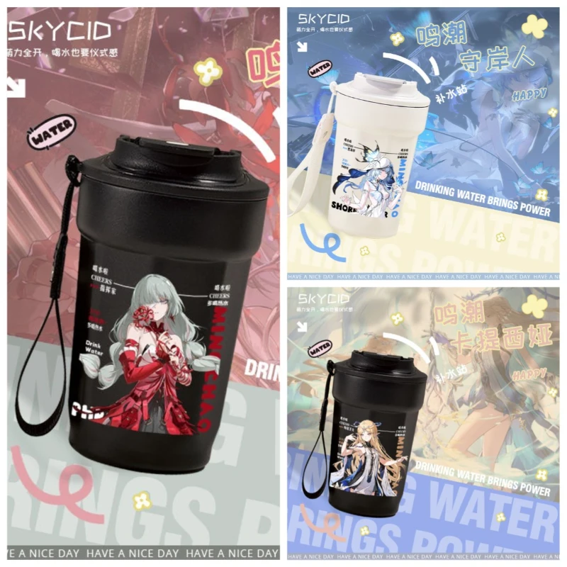 

2025 in Stock Game Anime Wuthering Waves Cos IUNO Cartethyia Phrolova CHISA The Shorekeeper Camellya Portable Insulated Cup Gift