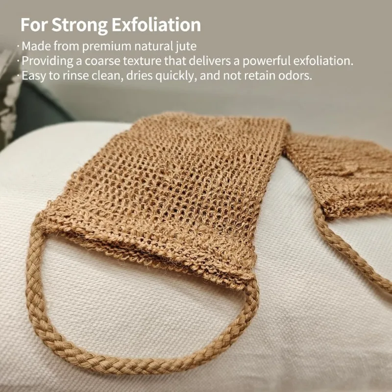 Extra Rough Exfoliating Back Scrubber Shower Towel, Heavy Duty Dead Skin Remover Bath Cloth for Men, Deep Cleansing Bath Tools