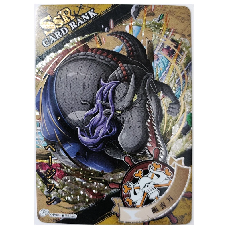 Anime ONE PIECE Rare SSR Foil Stamping Diamond Foil Card Kawamatsu Black Maria Toys for boys Collectible Card Birthday Present