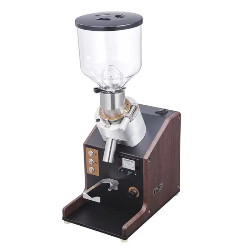Adjustable-Speed Electric Coffee Mill Grinder Industrial Italian Cone Stainless Steel Touch Screen Operating for Home Office Use