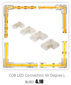 COB-Streifen auf Draht-LED-Anschlüsse, 5 8 10 mm Anschluss, lötfrei, für CCT, FCOB, RGB-LED-Streifen, Lichter 2, 3, 4-poliger Anschluss mit Draht – Detail 3