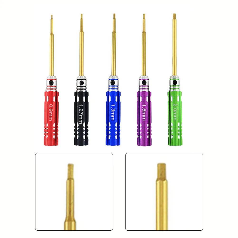 Mini 0.9mm 1.27mm 1.3mm 1.5mm 2.0mm Hex Screw Driver Set HSS Hexagon Screwdriver Used For RC Crawler Durables Tool Accessories