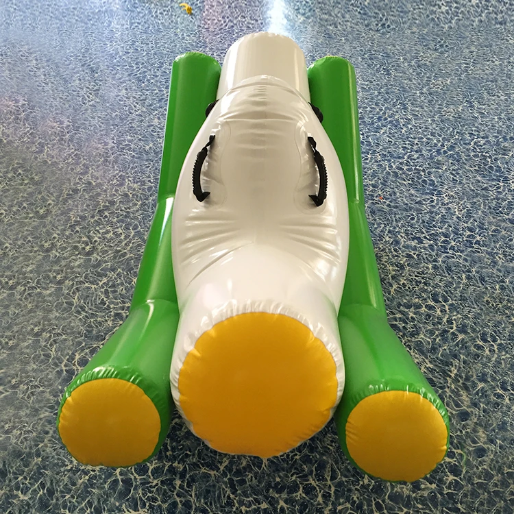 Quality Assurance Inflatables Water Games Customized Double Tubes Inflatable Water Seesaw