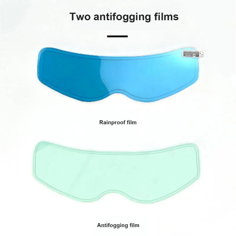 

Transparent Film Transparent Clear Fogproof Universal Rainproof Motorcycle Supplies Motorcycle Helmet Anti-fog Film 1 Set