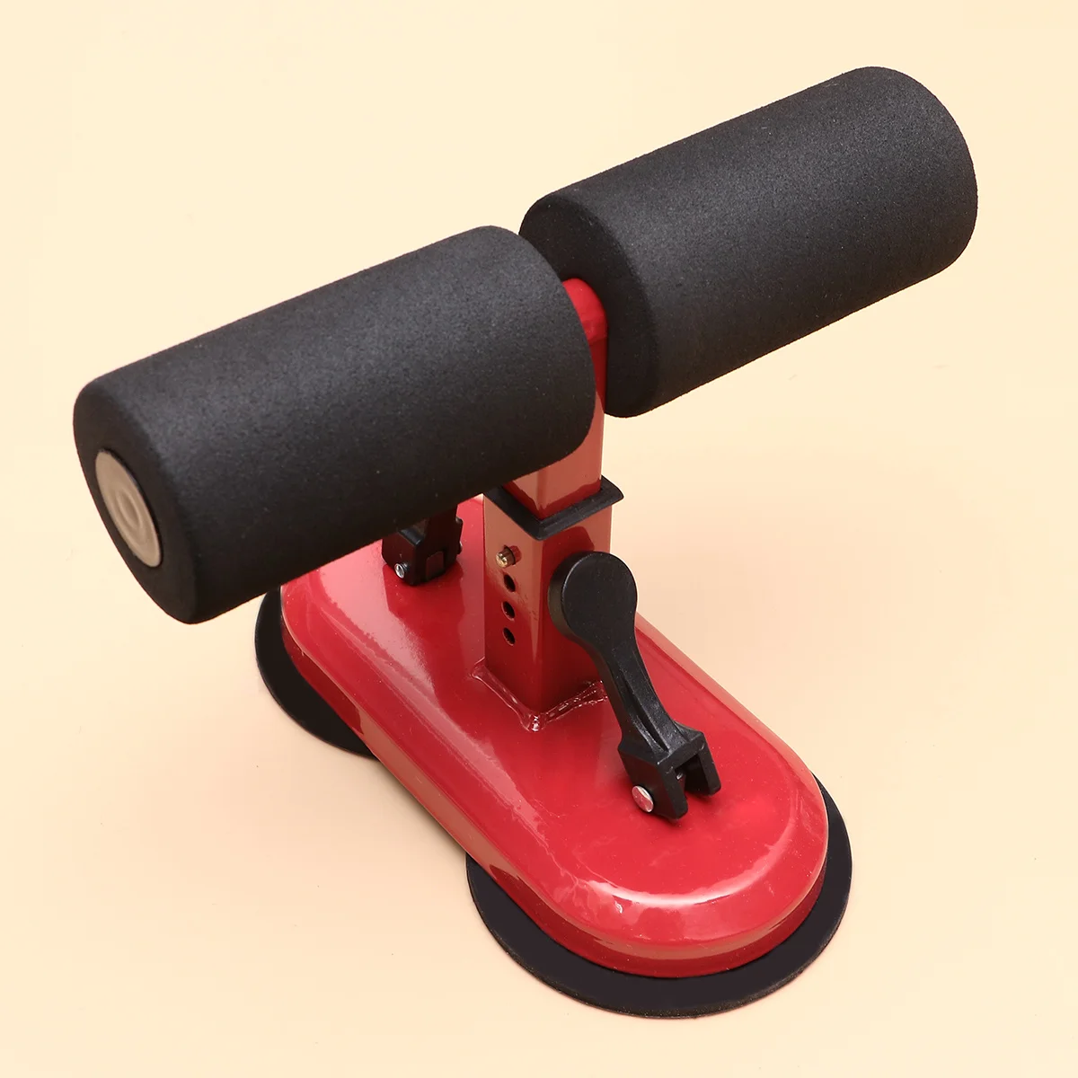 

Abdominal Machine for Men and Women Red Crunches Aid with Adjustable Height Suction Design Waist Fat Reduction Belly Roll