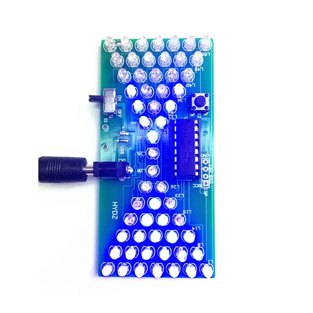 DIY analogowy elektroniczny zestaw klepsydry mikrokontroler STC umiejętności szkolenia luźne części mikrokontroler LED światła DIY luźne części