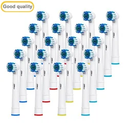 16/20pcs Oral A B Sensitive Gum Care Electric Toothbrush Replacement Brush Heads Sensitive Brush Heads Extra Soft Bristles