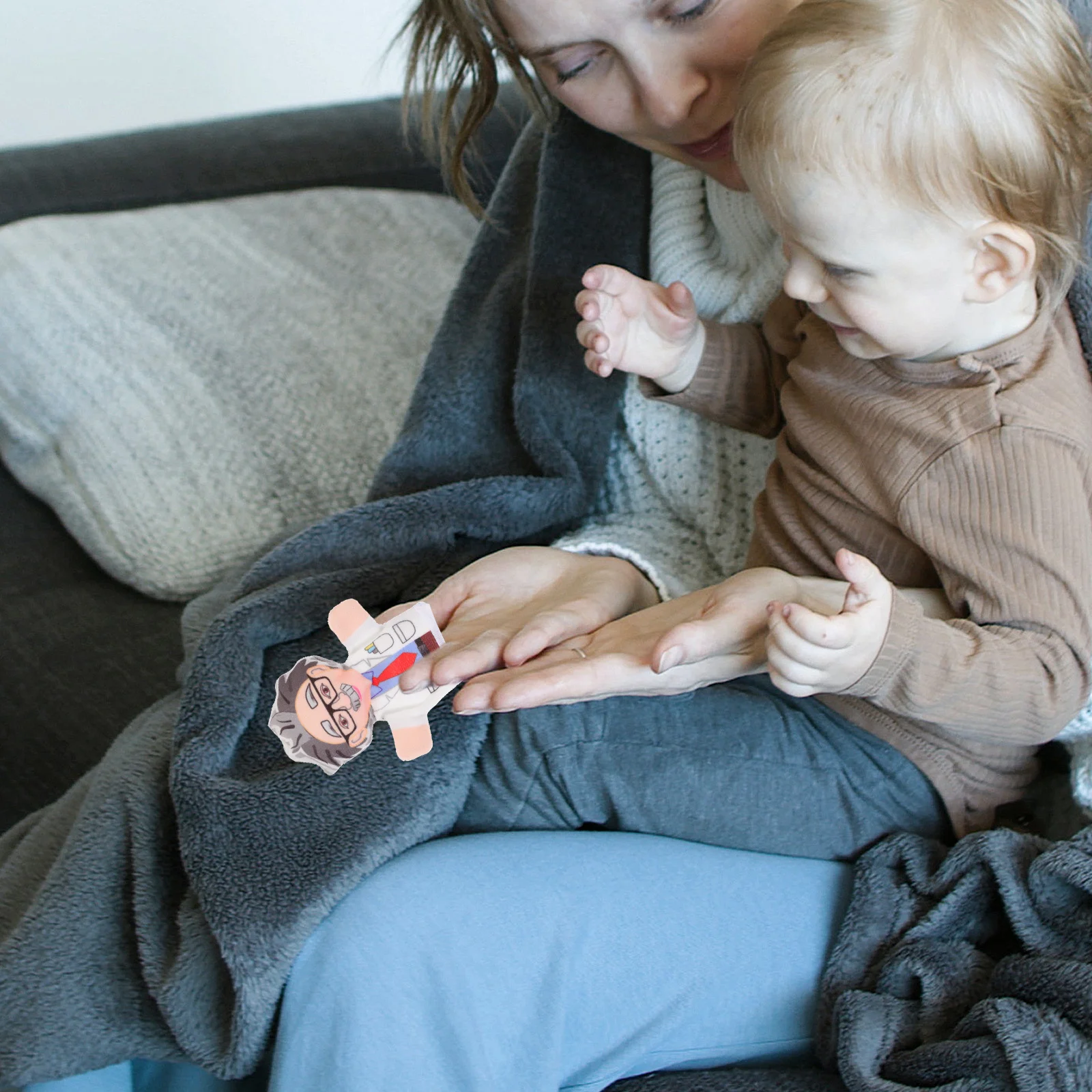 5 stks Puppets Voor Peuters Cartoon Hand Vingerpop Kid Vingerpoppetjes Educatief Peuter Ouder-kind Spel Stof Marionet Set