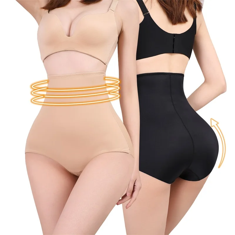 High Waist Corset Postpartum Abdominal Panties Ice Silk Seamless Thin Section Slimming Butt Lifting Binding Body Shaper Pants