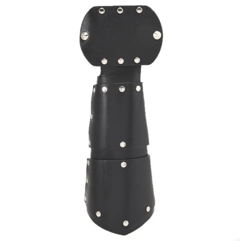 Dark Design Metallic Dettagli Metallic Brace Protettore da polso PU Accessori per polso da gotico a strati interni Y166