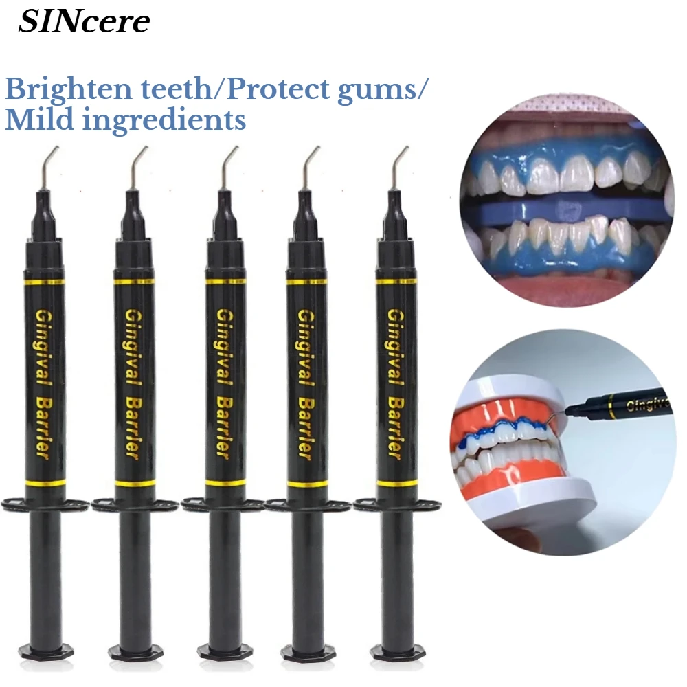 Dental Syringe Gum Protector Gel Clinic Gingival Barrier Professional Teeth Whitening Care Gingival Barrier Tooth Consumables