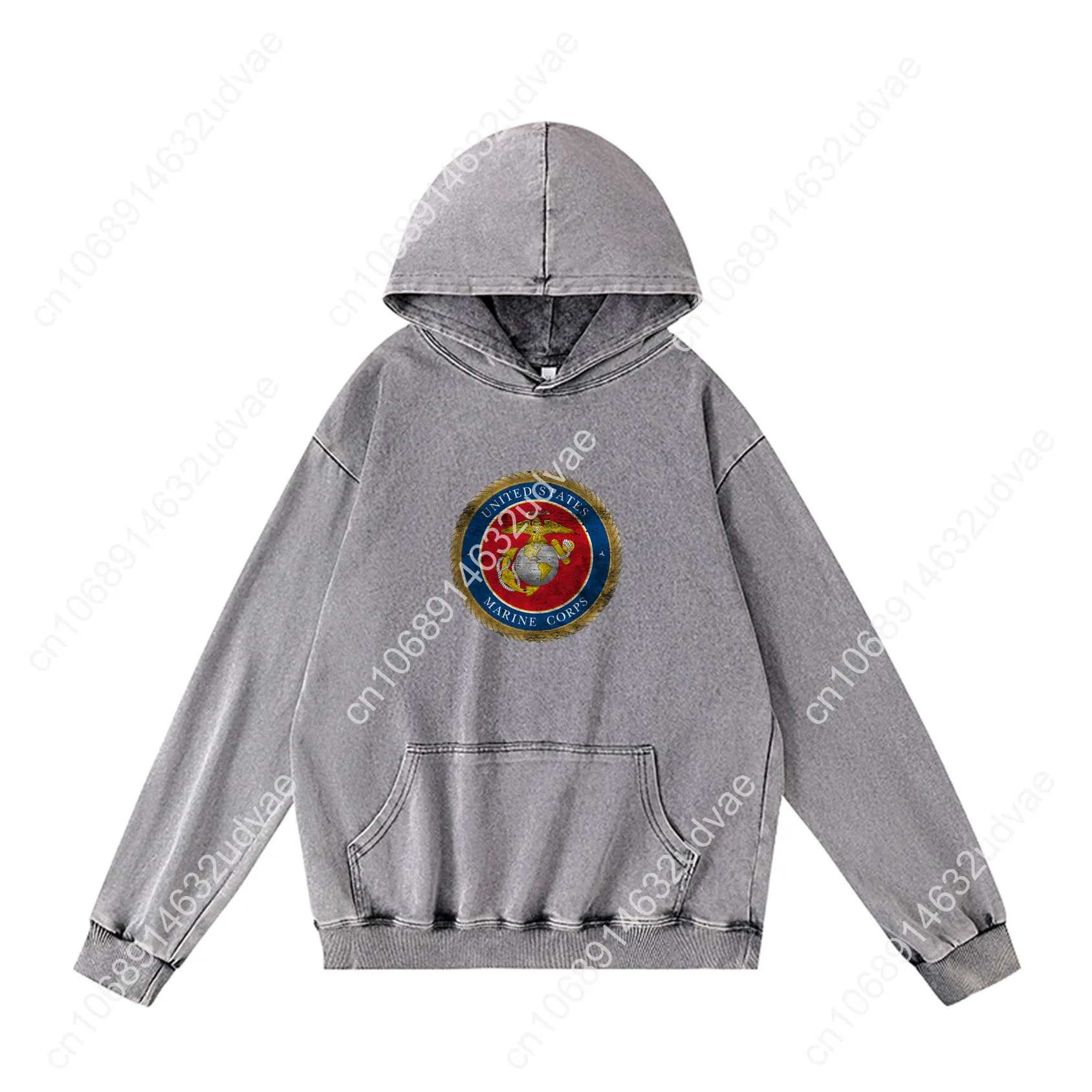 United States Marine Corps Hoodies Retro Hooded Sweatshirt Man Woman Teenager Vintage Pullover Sweat Shirt with Customized Tops