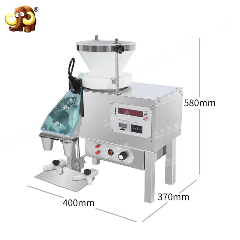 DXS-2A Desktop High Accurate Pill Tablet Counter 3 4 5 Size Capsule Counting Machine Price