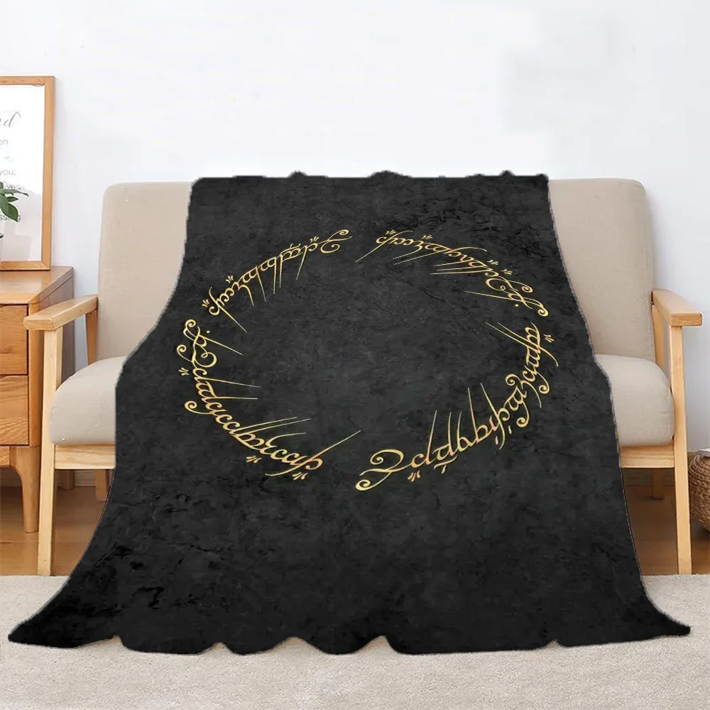 Manta polar del Señor de los Anillos para decoración de sofá, mantas de cama, tamaño King, Interior del hogar, ropa de cama