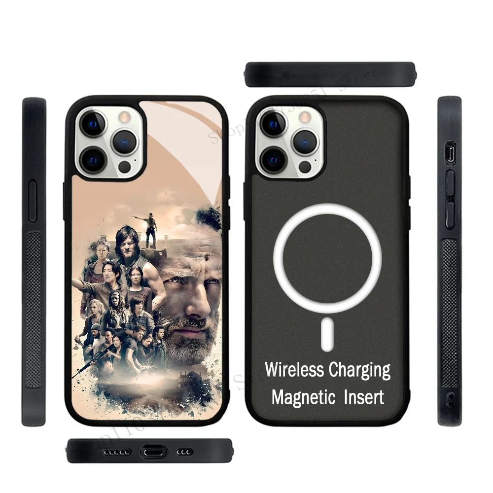 The Walking Dead Phone Case Strong Magnetic For IPhone 15 14 13 Pro Max 11 12 Mini Alex Mirror For Magsafe