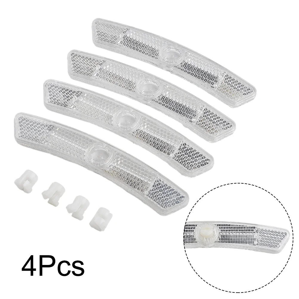 

Garden Indoor Spoke Reflector Reflective Strips 125 20mm Replacement 4 Pcs Accessories Mountain Bike White Yellow