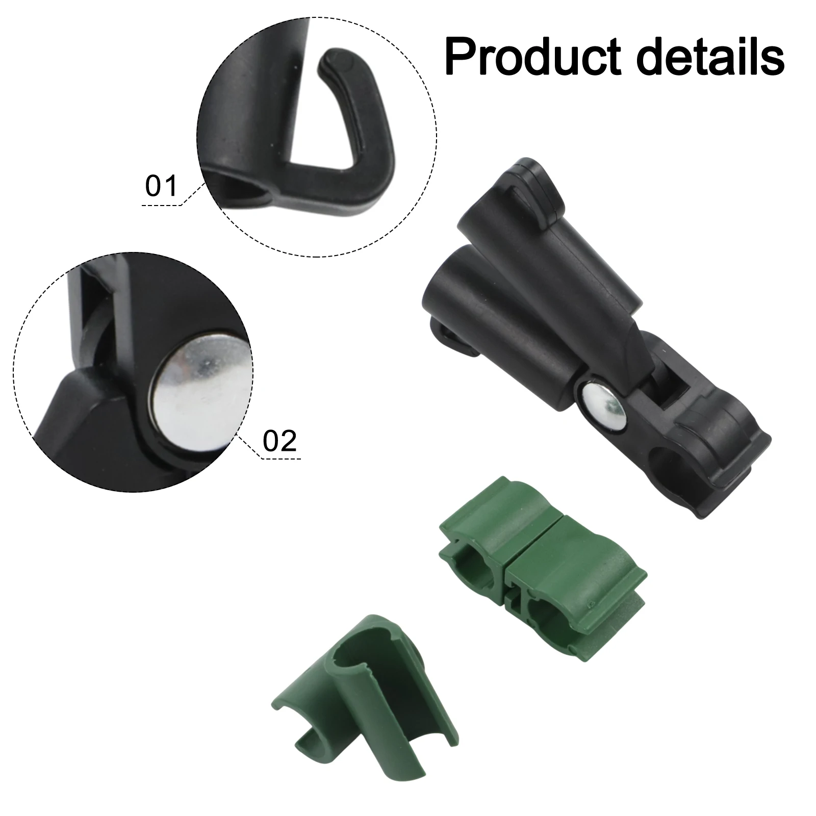 75pcs Plastic Plant Support Connectors 11mm Adjustable Angle Buckle Clips For Vegetable Flower Climbing Frame Building Tools
