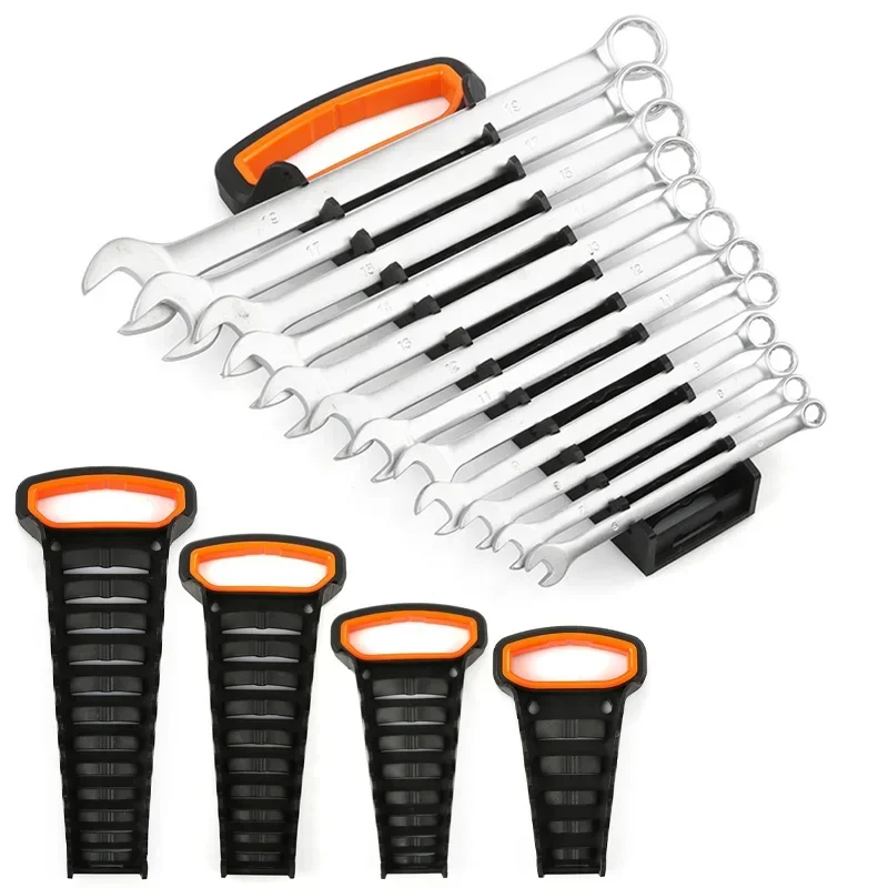 

Plastic Wrench Organizer Tray Sockets Storage Tools Rack Sorter Standard Spanner Holders Wrench Holder Torx Wrench Storage Rack