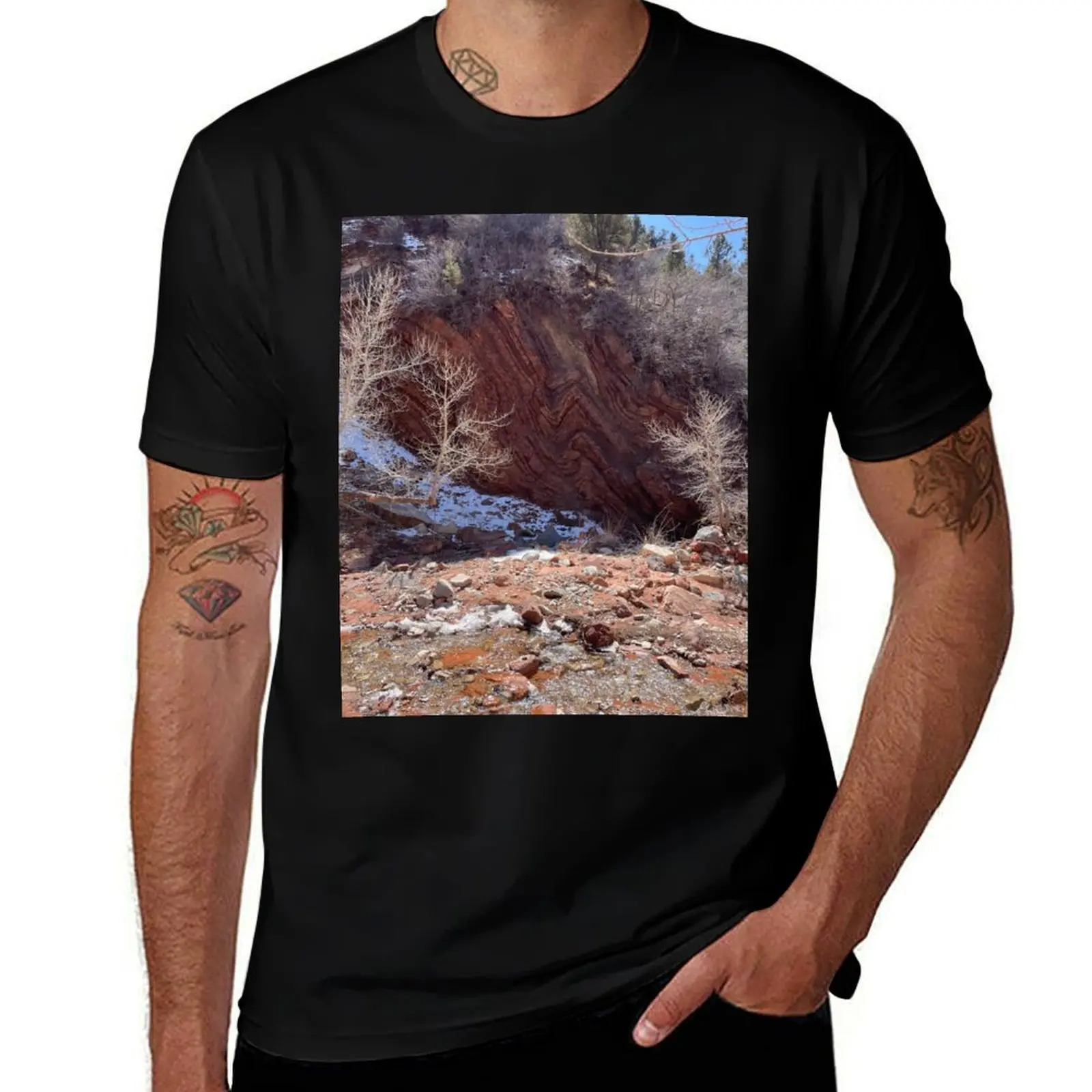 

stratigraphy outcrop T-Shirt T-shirts oversize Personalized t-shirt funny costumes plus sizes funny t shirts for men