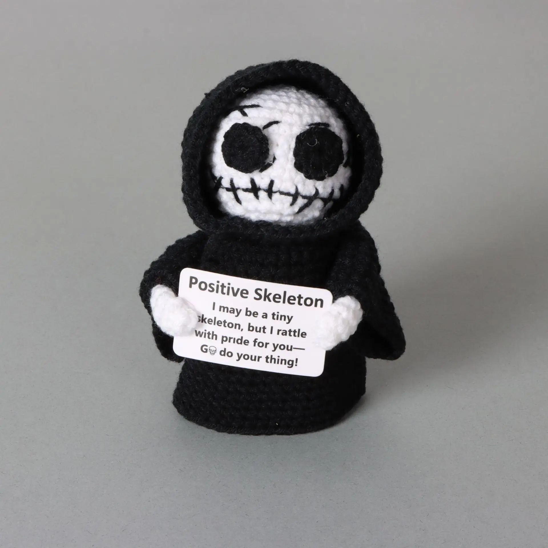 Kreative Häkel-Halloween-Puppe, Emotionale Unterstützungspuppen, Lustige Gestrickte Puppen als Geschenke – Detail 3