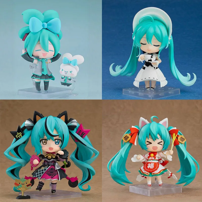 Коллекционная-фигурка-Хацунэ-Мику-q-версия-nendoroid-lucky-cat-symphony-подвижная-аниме-фигурка-модель-кукла-набор-для-коллекционеров-аниме-подарок-для-любителей-аниме
