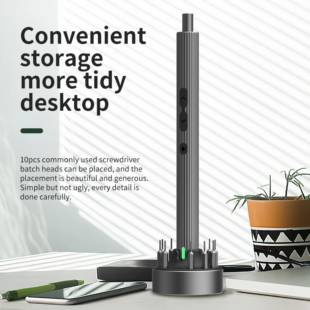 Mini Electric Screwdriver Charging Dock Type-c Charger Holder Batch Heads Storage Base High Appearance Tools Accessories