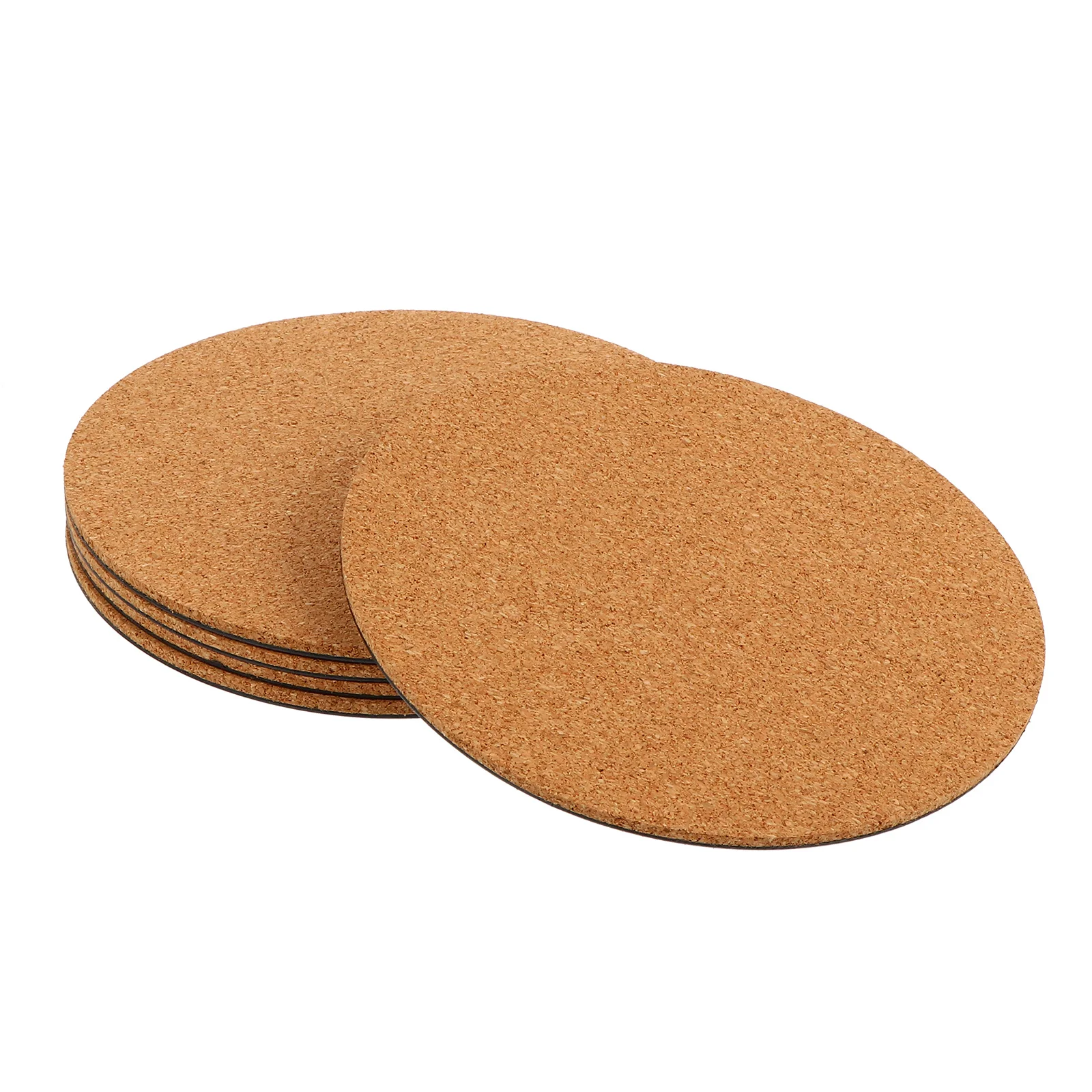 

5Pcs Soft Cork Flower Pot Pad Round Plant Mat Water Resistant Non-Slip Garden Planter Tray for Home Decor Protection