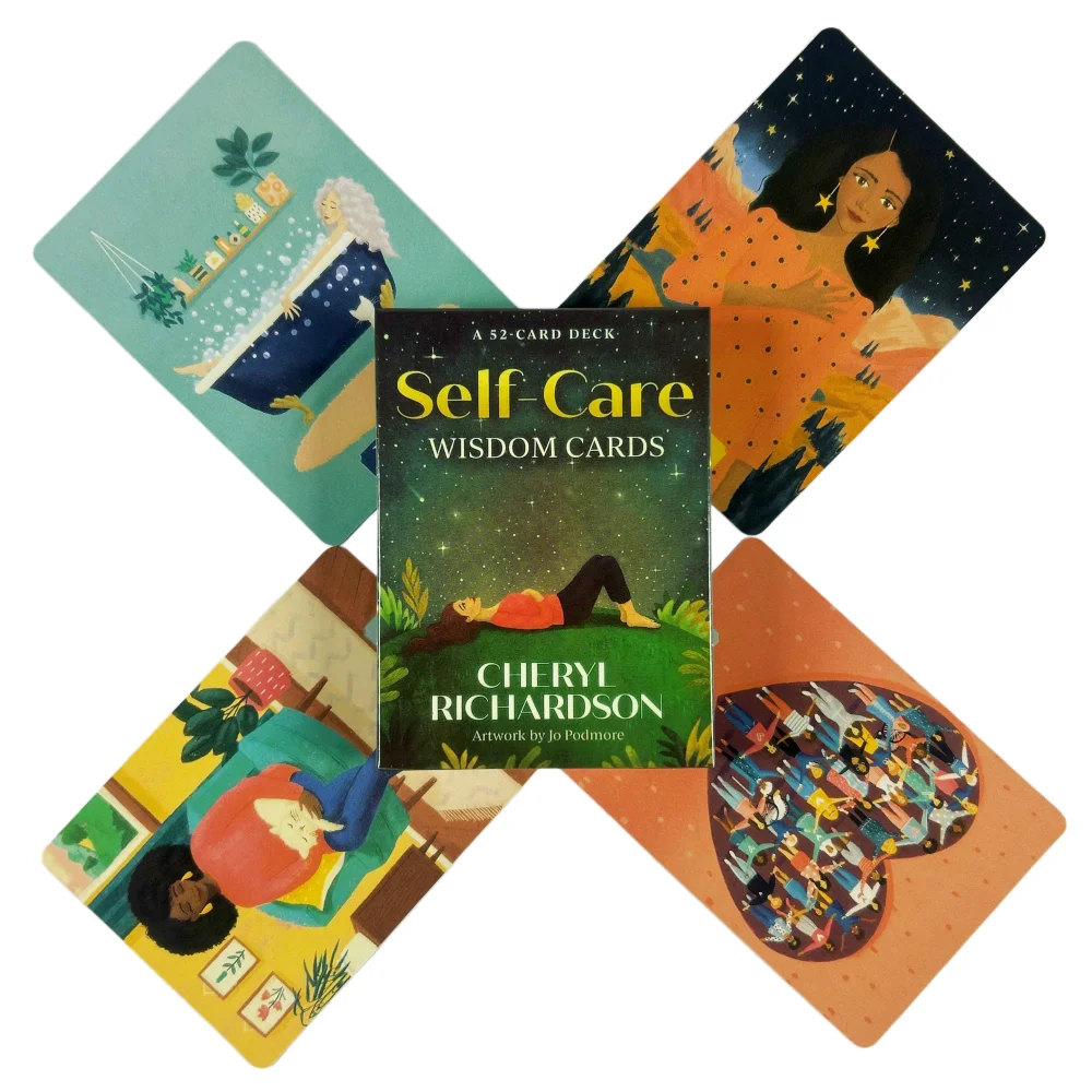

Self Care Wisdom Cards Tarot Deck Oracle Card Fate Divination Leisure Entertainment Family Gatherings Tarot Card Board Game