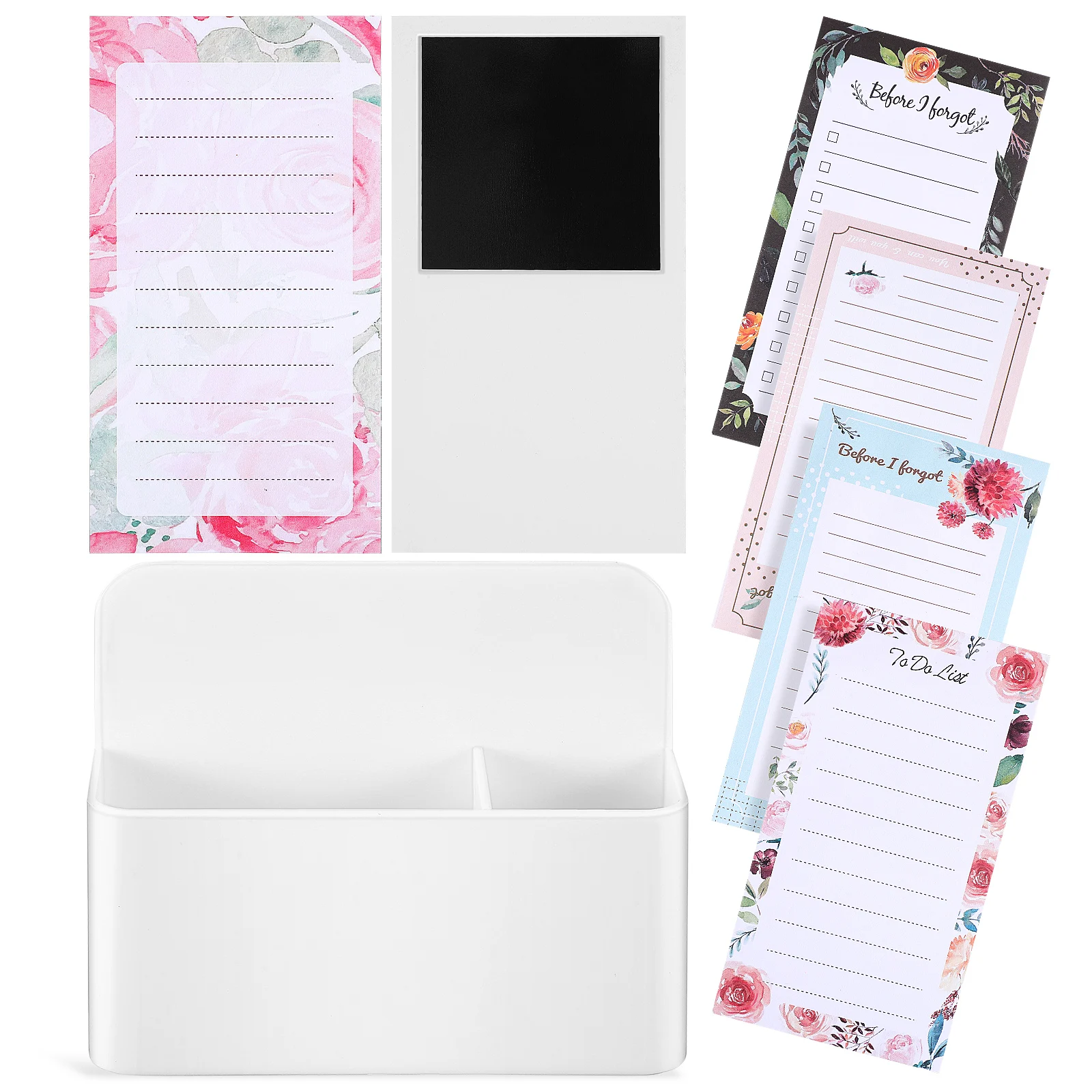 6 Pieces Pen Holder Small Notebooks for Magnetic Notepads For Refrigerator Use Small Notepads Patterns