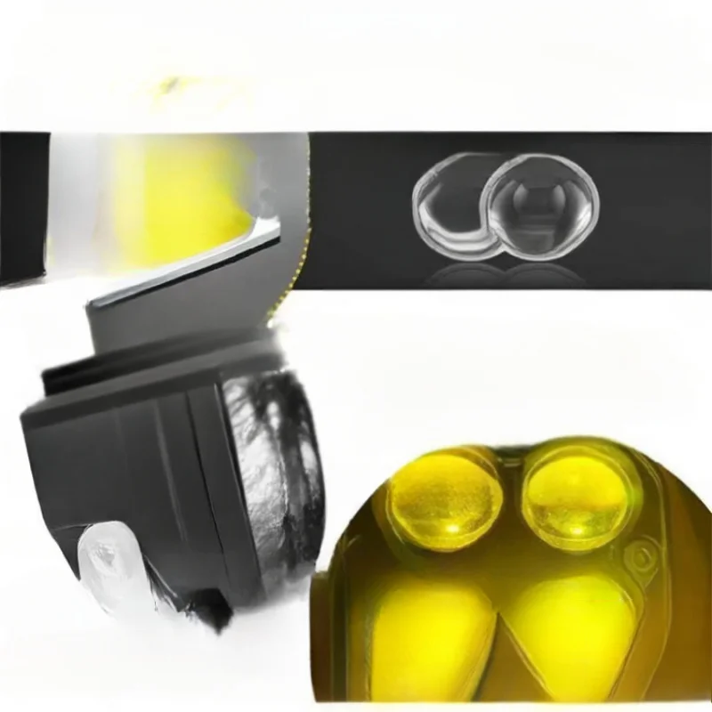 

For Car Mod Lighting Amazon Hot-Selling 3-Inch LED Work Light Yellow-White Dual Color with High-Low Beam, Professional Spotlight