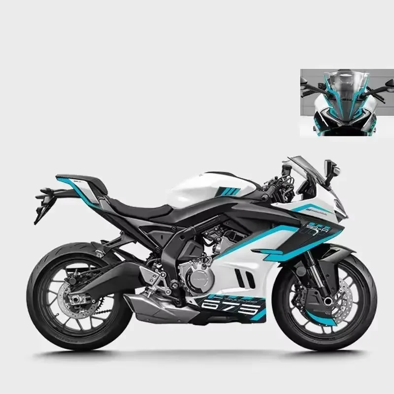 For CFMOTO 675SR CF 675 SR-R Printmaking modified car body patterned decorative wheel hub sticker motorcycle sticker