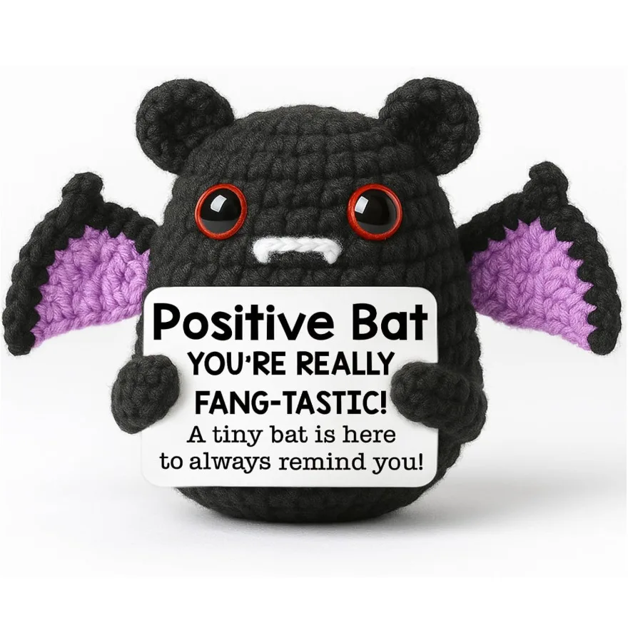 Cute Positive Crochet Animals, Emotional Support Gift