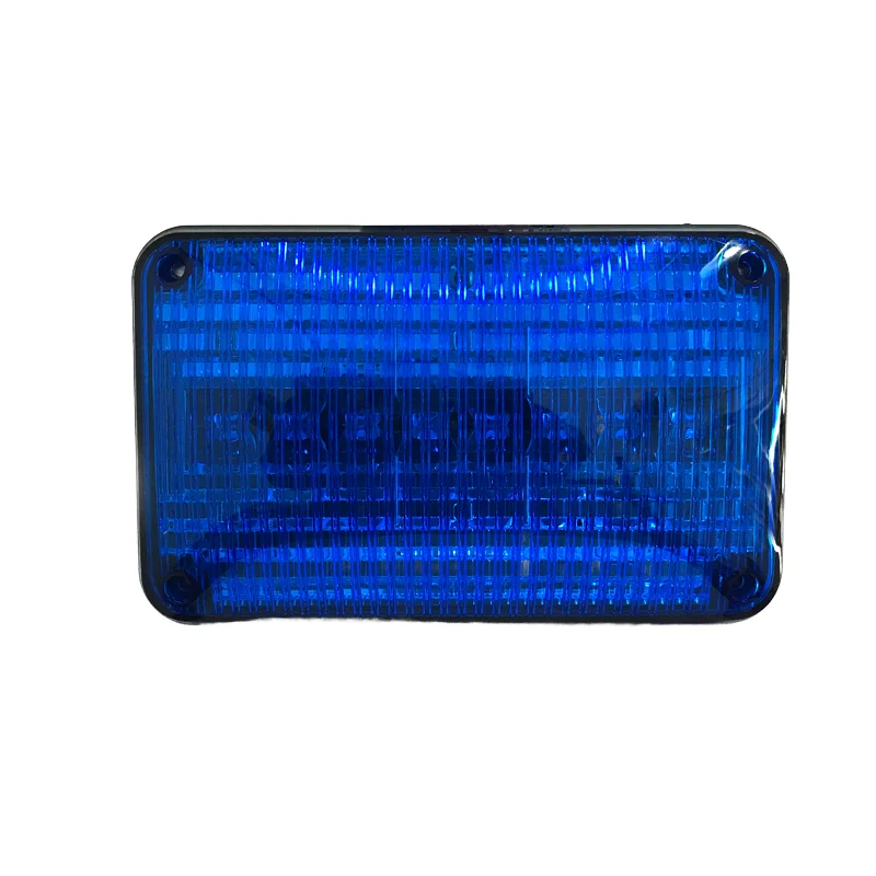 New 6x4 Side Marker  Warning Strobe Light for Trucks Cars 12/24V Perimeter Red Blue Ambulance Light Aluminium Auto  in stock view 2
