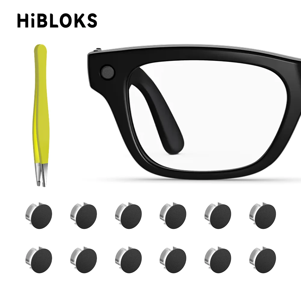 HIBLOKS – autocollants LED anti-éblouissement pour lunettes intelligentes Ray-Ban Meta Blayzer Optics RW7001 Scriber RW7002 (Gen 2), accessoires pour lunettes intelligentes