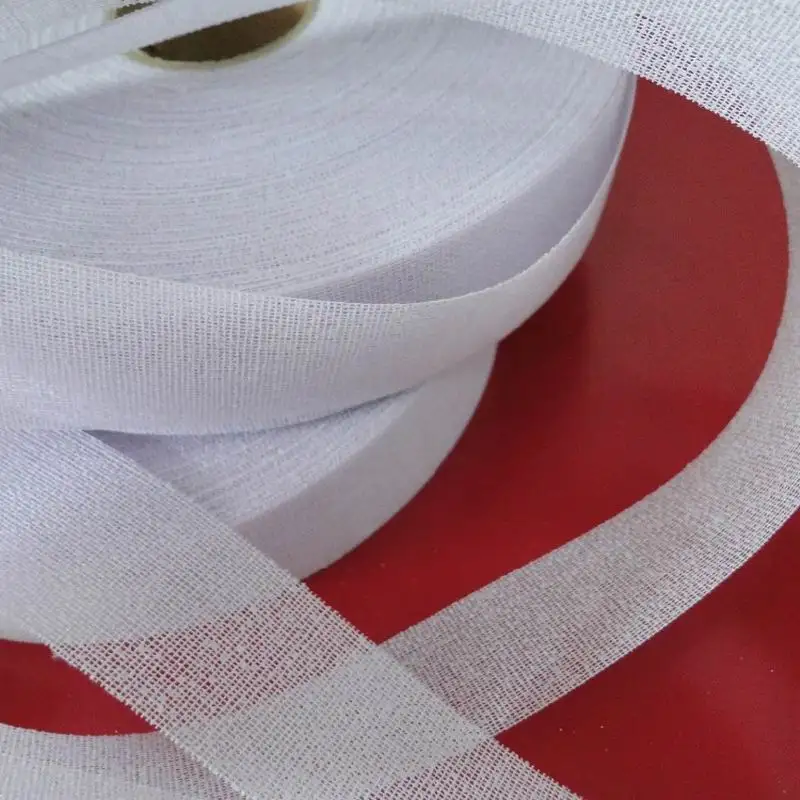 50 Meters 1 Roll Cloth and Resin Fusible Lining Garment Interlining Waistband Lining White or Black DIY by Electric Iron