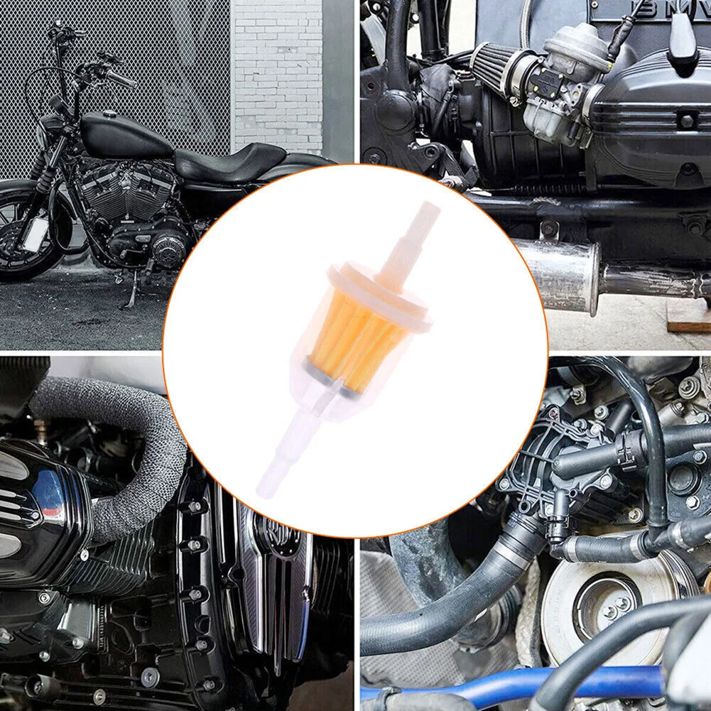 

Part Fuel Filters 1/4\" 5x 6mm-8mm Accessories Car Parts Fiber For Small Engine Inline Motorcycle High Quality