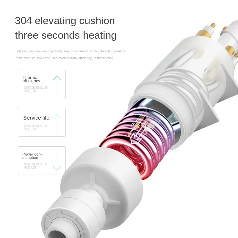 220V เครื่องทําน้ําอุ่นห้องน้ําห้องครัวทันทีเครื่องทําน้ําอุ่นไฟฟ้าแตะจอแสดงผลอุณหภูมิก๊อกน้ํา Tankless TAP