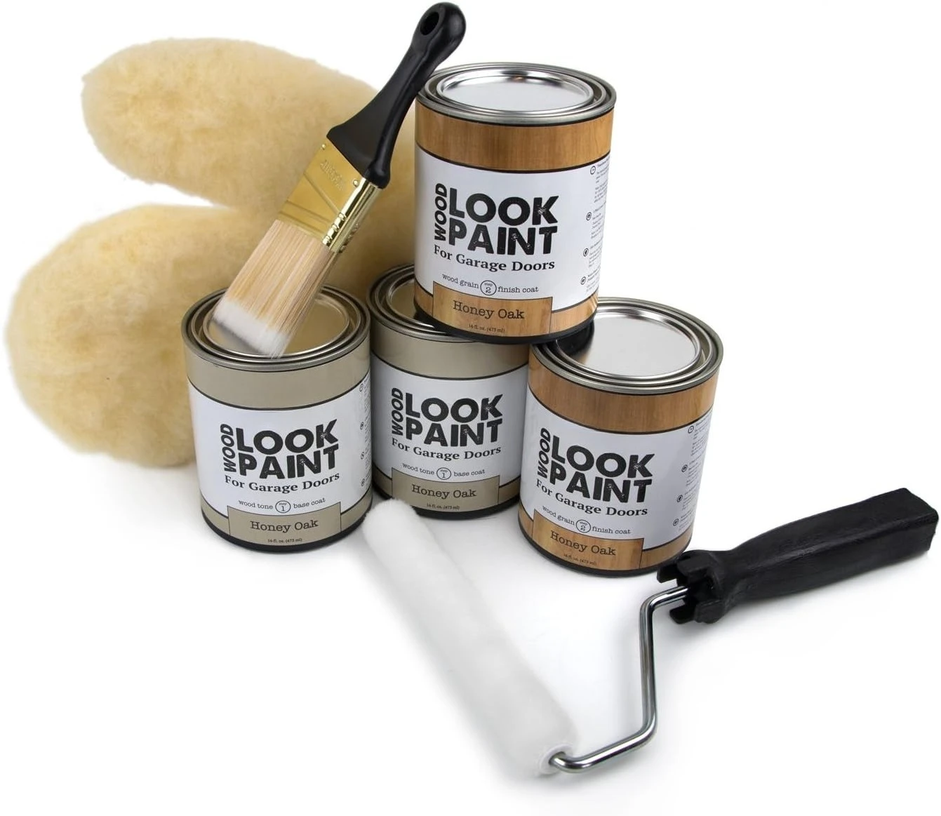 

Wood Look Paint Kit for Garage Doors (Honey Oak)
