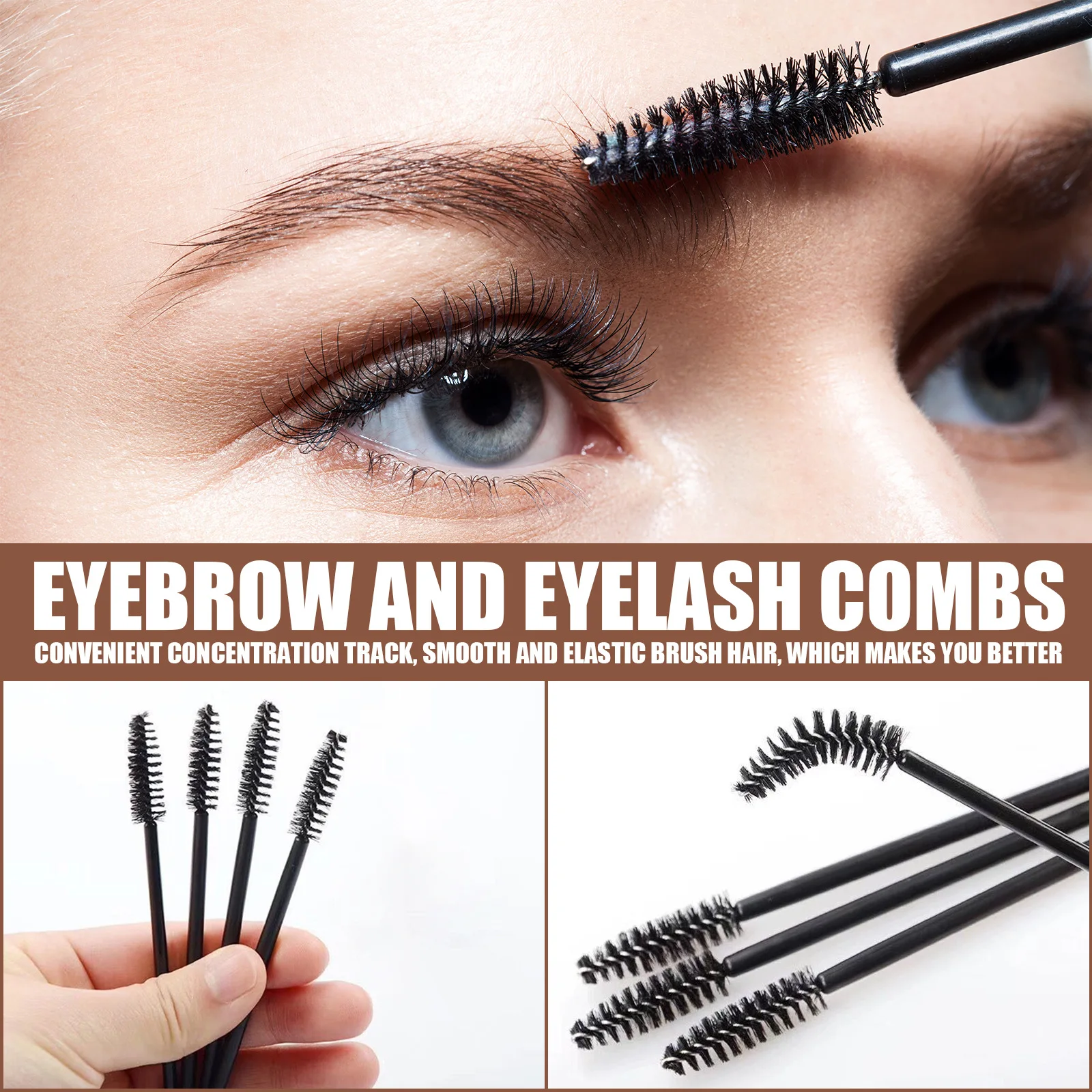 แสตมป์คิ้วกันน้ําสีคิ้วรูปร่างคิ้ว Hair Line แปรงแต่งหน้า Professional Eyebrow Stamp Stencil Kit