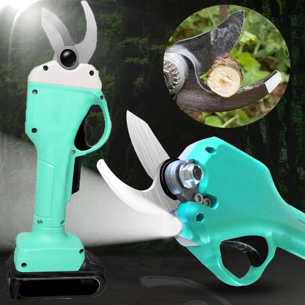 

21V Cordless Pruner Lithium-ion Pruning Shear Fruit Tree Bonsai Pruning Electric Tree Branches Cutter Landscaping Portable Tools