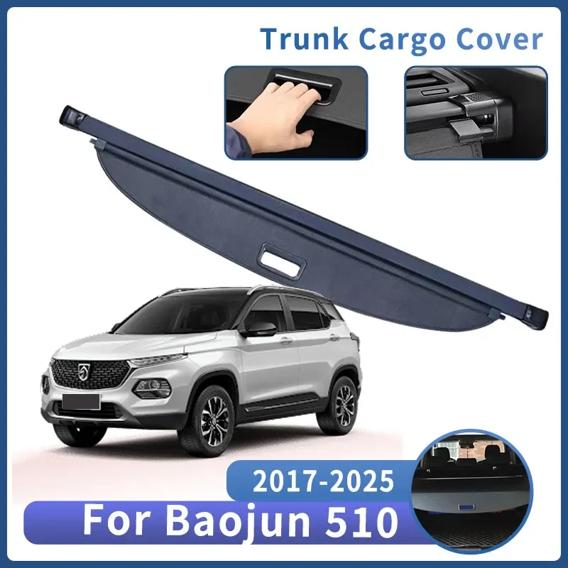 

Car Trunk Bracket For Baojun 510 CN180S 2017-2025 2024 Trunk Storage Curtain Rear Partition Retractable Interior Car Accessories